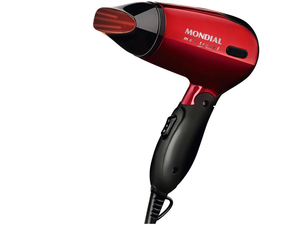 Secador de Cabelo Mondial Max Travel SC-10 Vermelho - 11