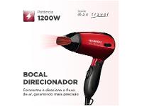 Secador de Cabelo Mondial Max Travel SC-10 Vermelho - 12