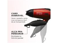 Secador de Cabelo Mondial Max Travel SC-10 Vermelho