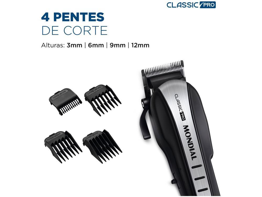 Máquina de Cortar Cabelo Mondial Classic Pro - 10