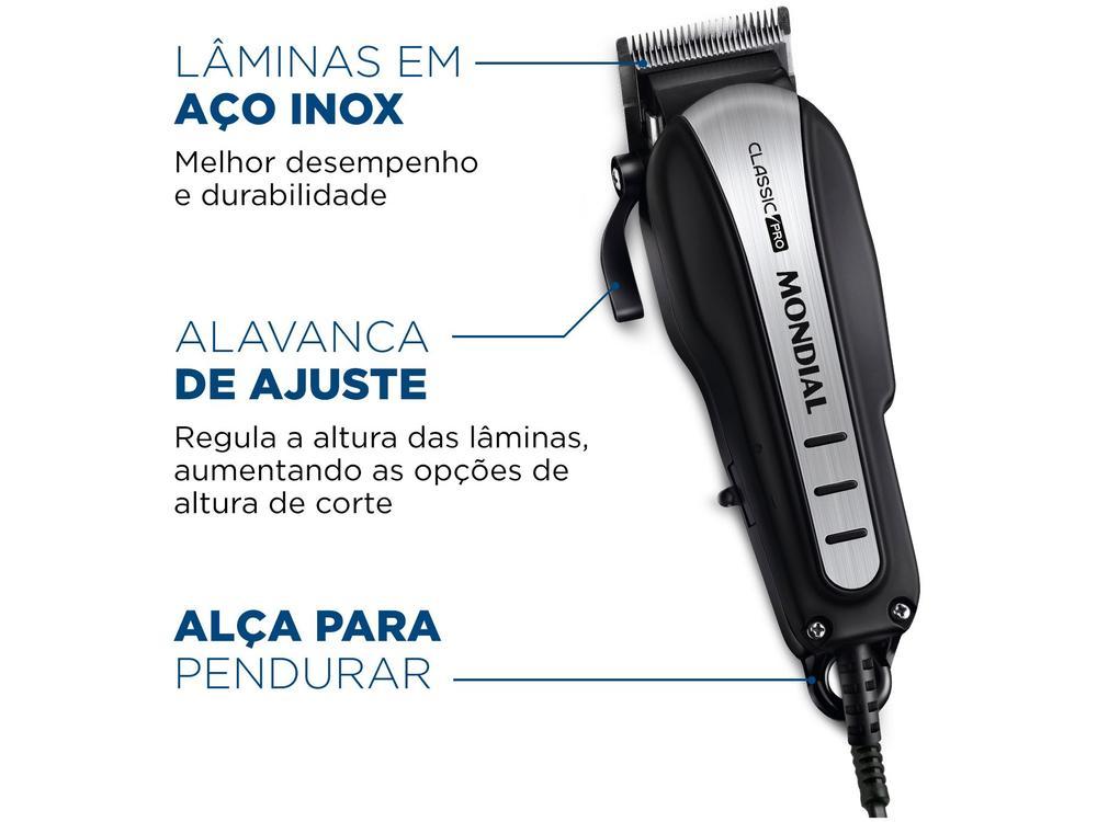 Máquina de Cortar Cabelo Mondial Classic Pro - 11