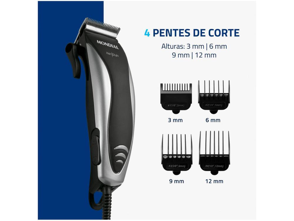 Máquina de Cortar Cabelo Mondial Hair Stylo - 14