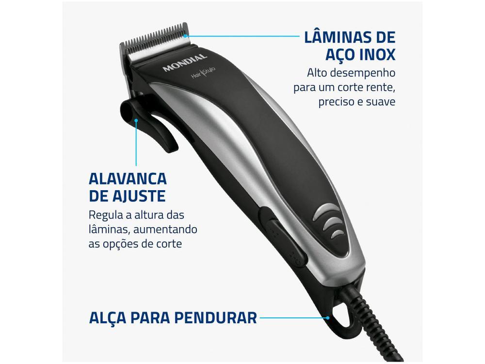 Máquina de Cortar Cabelo Mondial Hair Stylo - 15