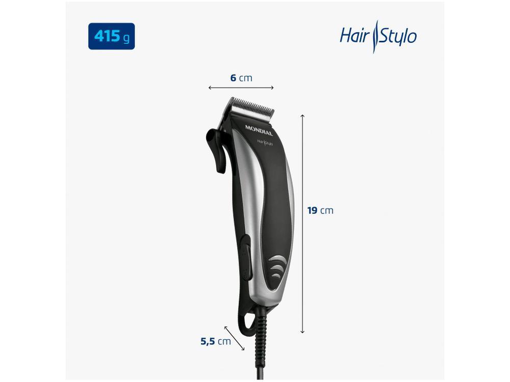 Máquina de Cortar Cabelo Mondial Hair Stylo - 11