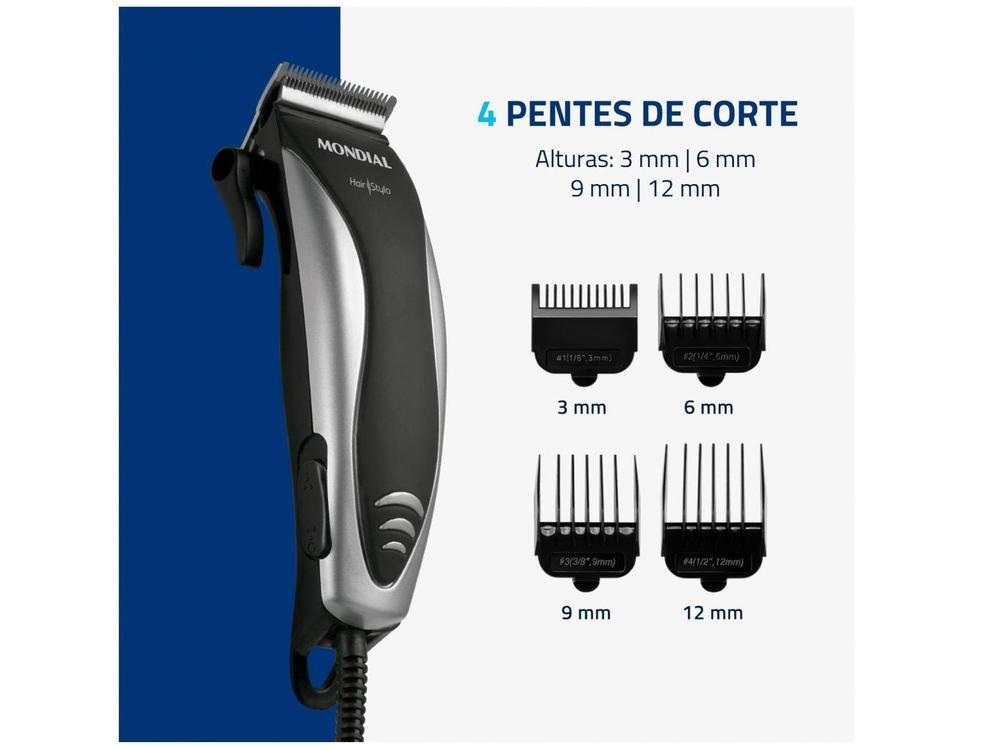 Máquina de Cortar Cabelo Mondial Hair Stylo - 3