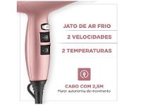 Secador de Cabelo Mondial Juliette Golden Rose - 8
