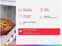 Micro-ondas Mondial 21L Branco MO-01-21-W - 2