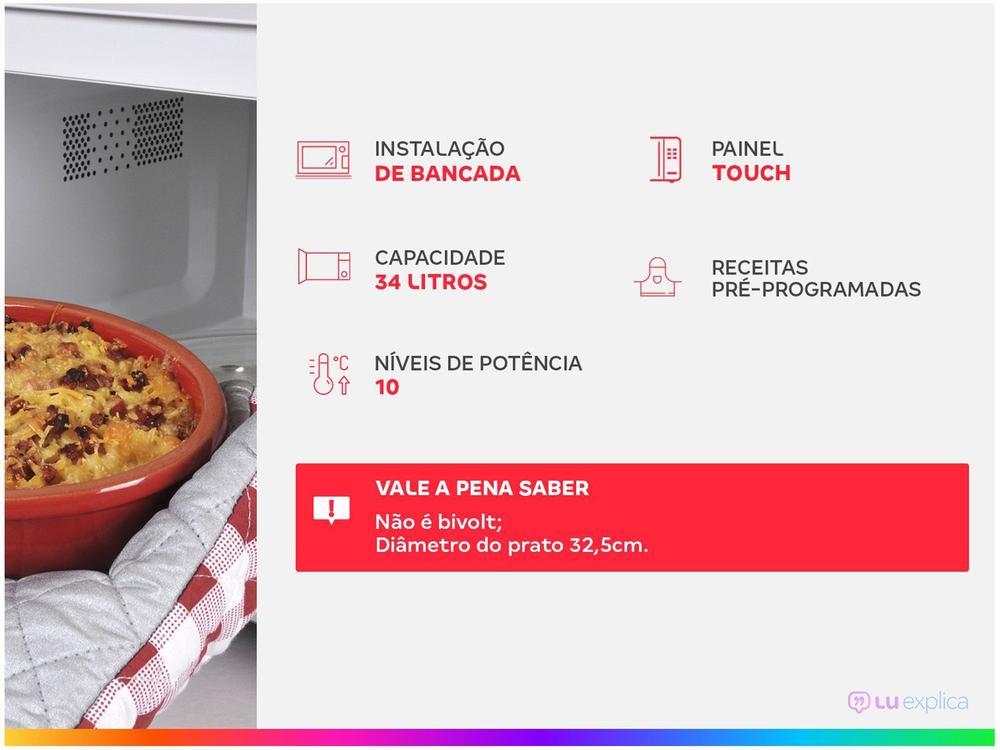 Micro-ondas Mondial 34L Espelhado - 2