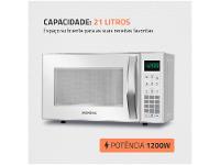 Micro-ondas Mondial 21L Branco MO-01-21 - 3