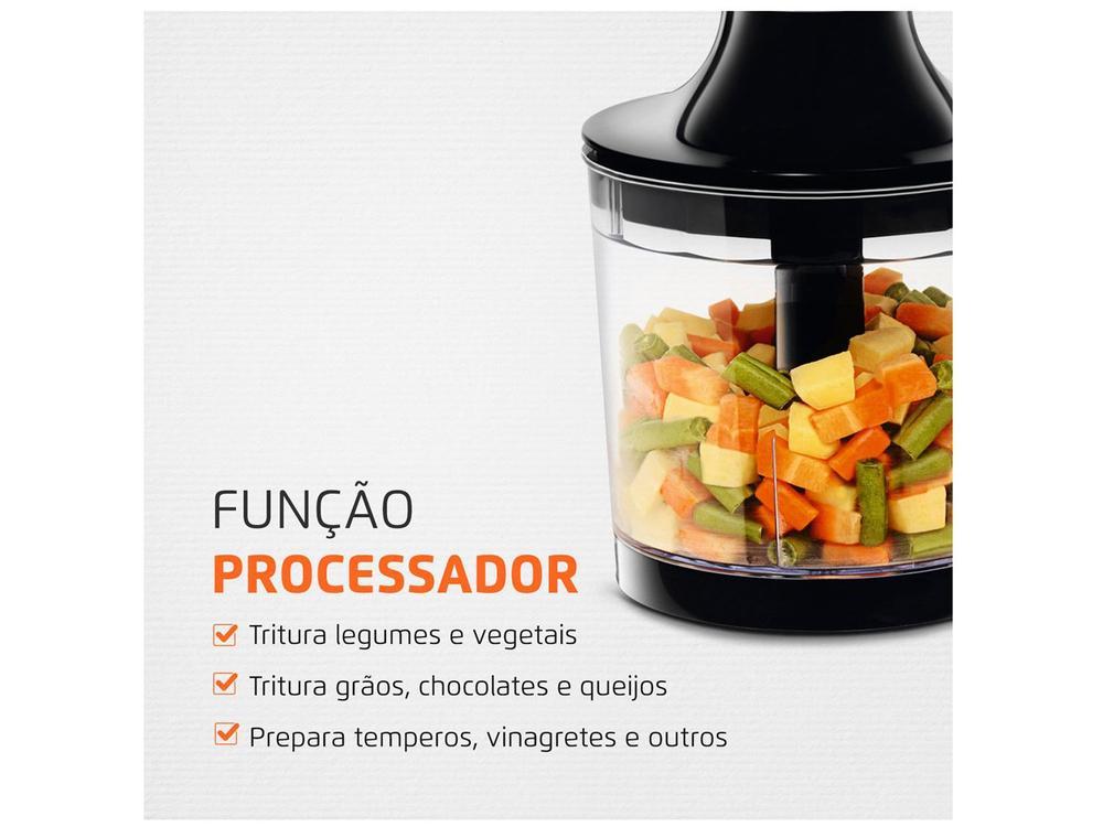 Mixer 2 em 1 Mondial 500W Preto e Prata Power Mixer Premium M-07 2 Velocidades - 6