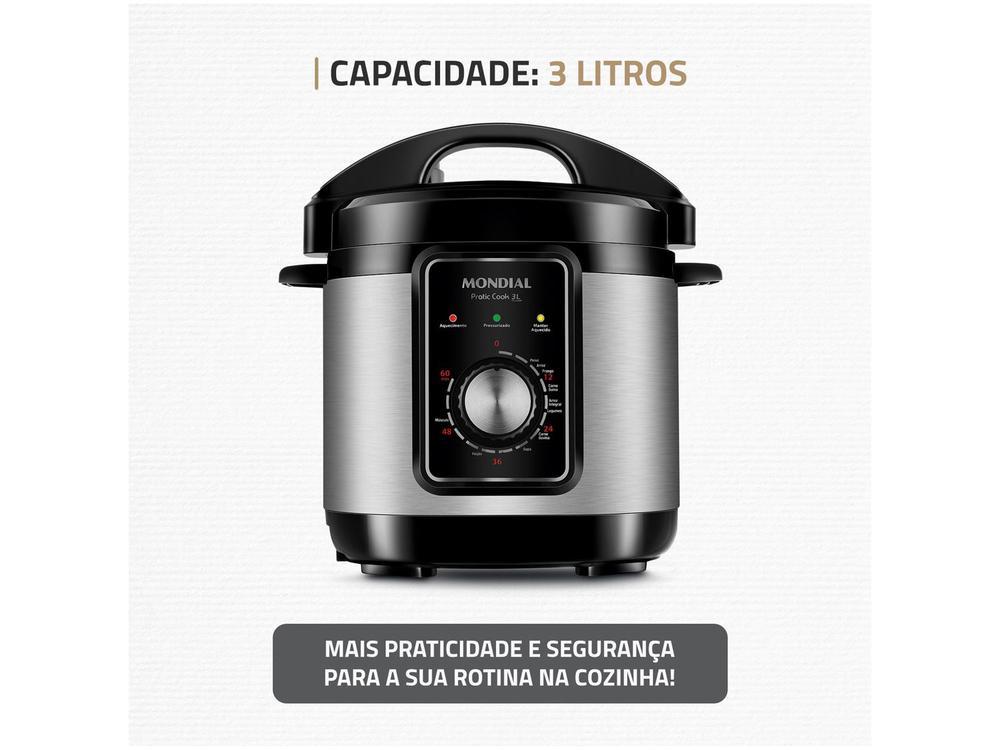 Panela de Pressão Elétrica Mondial 3L 700W - 10