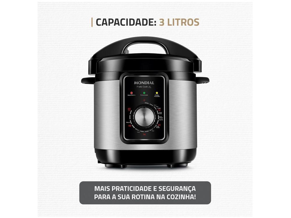 Panela de Pressão Elétrica Mondial 3L 700W - 3