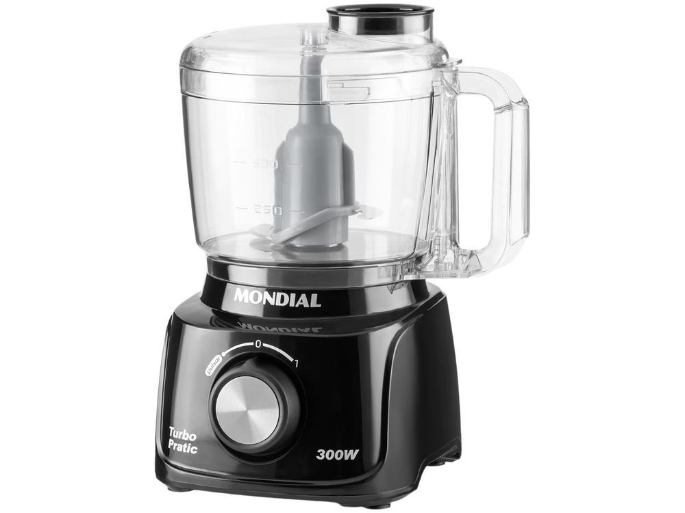 Mini Processador de Alimentos Mondial Preto 300W Turbo Pratic MP - 15