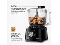 Mini Processador de Alimentos Mondial Preto 300W Turbo Pratic MP - 11