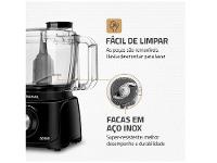 Mini Processador de Alimentos Mondial Preto 300W Turbo Pratic MP - 13