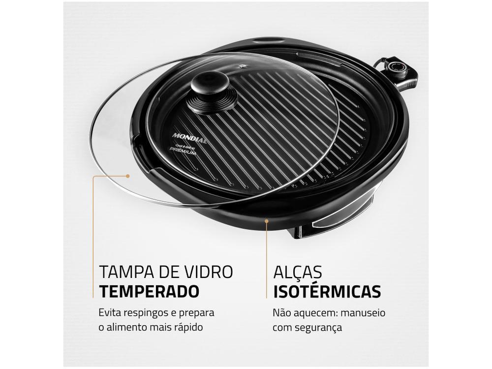 Grill Mondial G-03 Redondo 1270W Antiaderente - 6
