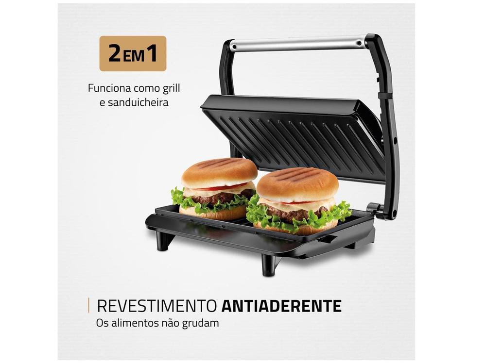 Grill Mondial PG-01 Master Press 2 em 1 Retangular - 21