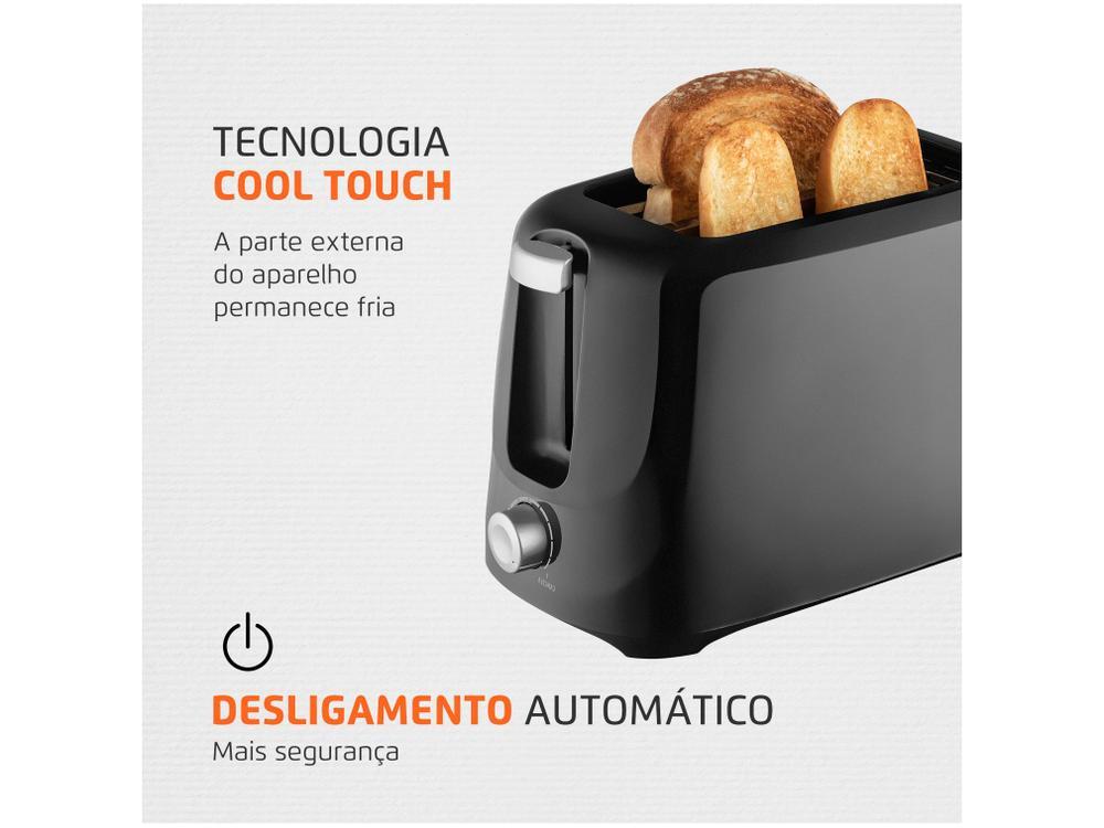 Torradeira Mondial Pratic T-18 Preto e Prata - 6