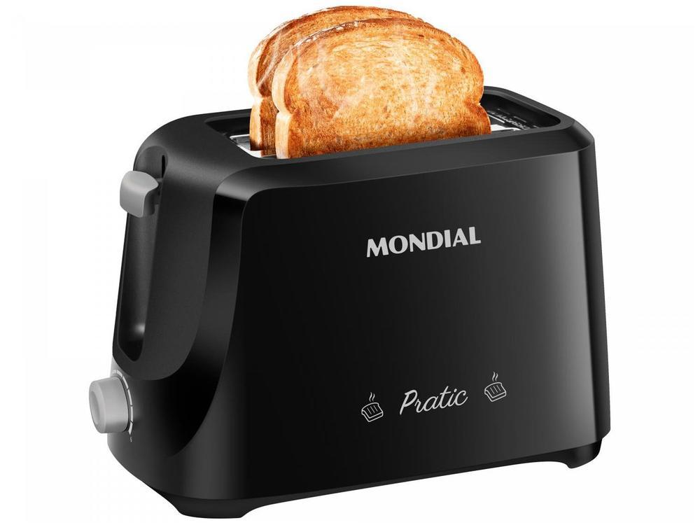 Torradeira Mondial Pratic T-18 Preto e Prata - 11