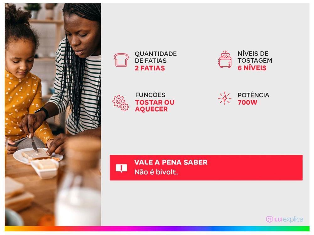 Torradeira Mondial Pratic T-18 Preto e Prata - 19