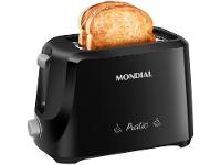 Torradeira Mondial Pratic T-18 Preto e Prata - 3