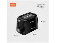 Torradeira Mondial Pratic T-18 Preto e Prata - 16