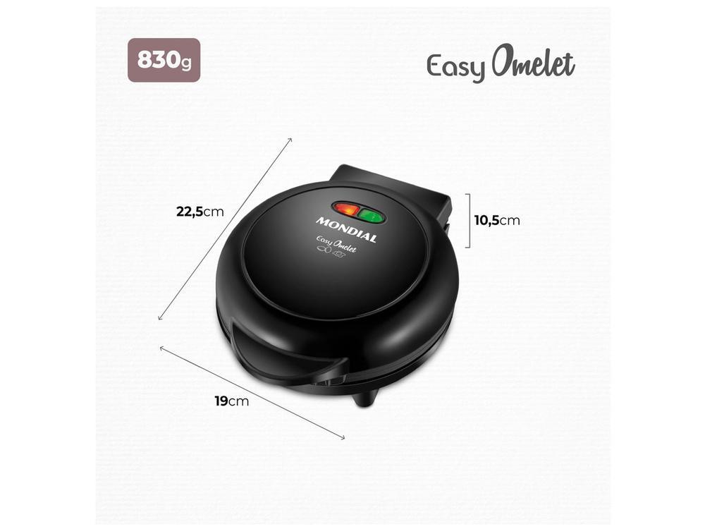 Omeleteira Elétrica Mondial Easy Omelet OM-02 Preta - 25
