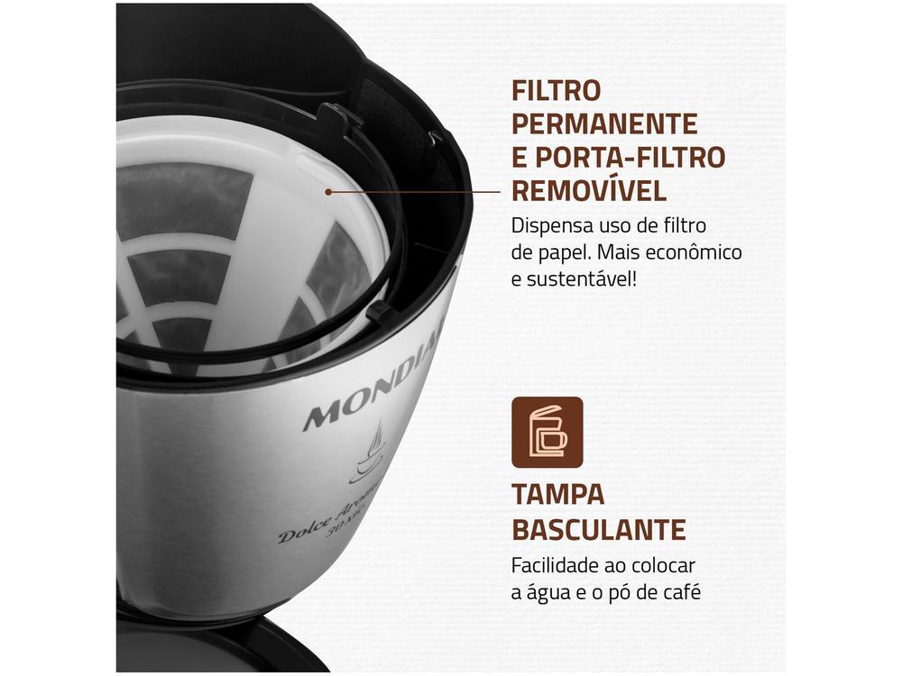 Cafeteira Elétrica Mondial Dolce Arome Jarra Inox - 4