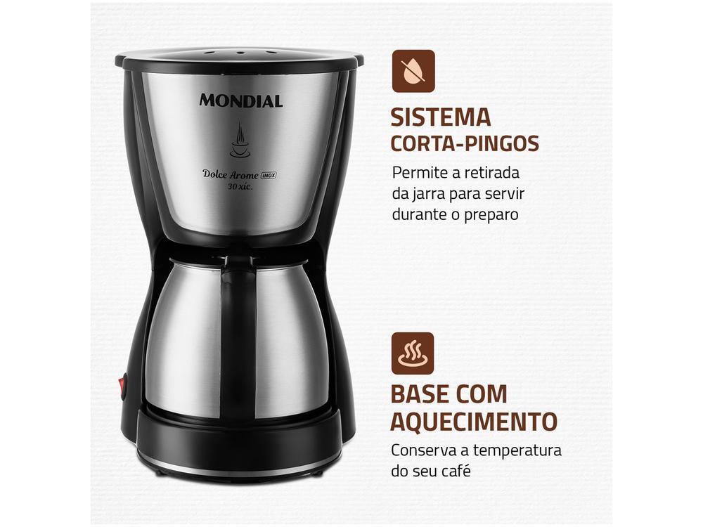 Cafeteira Elétrica Mondial Dolce Arome Jarra Inox - 5