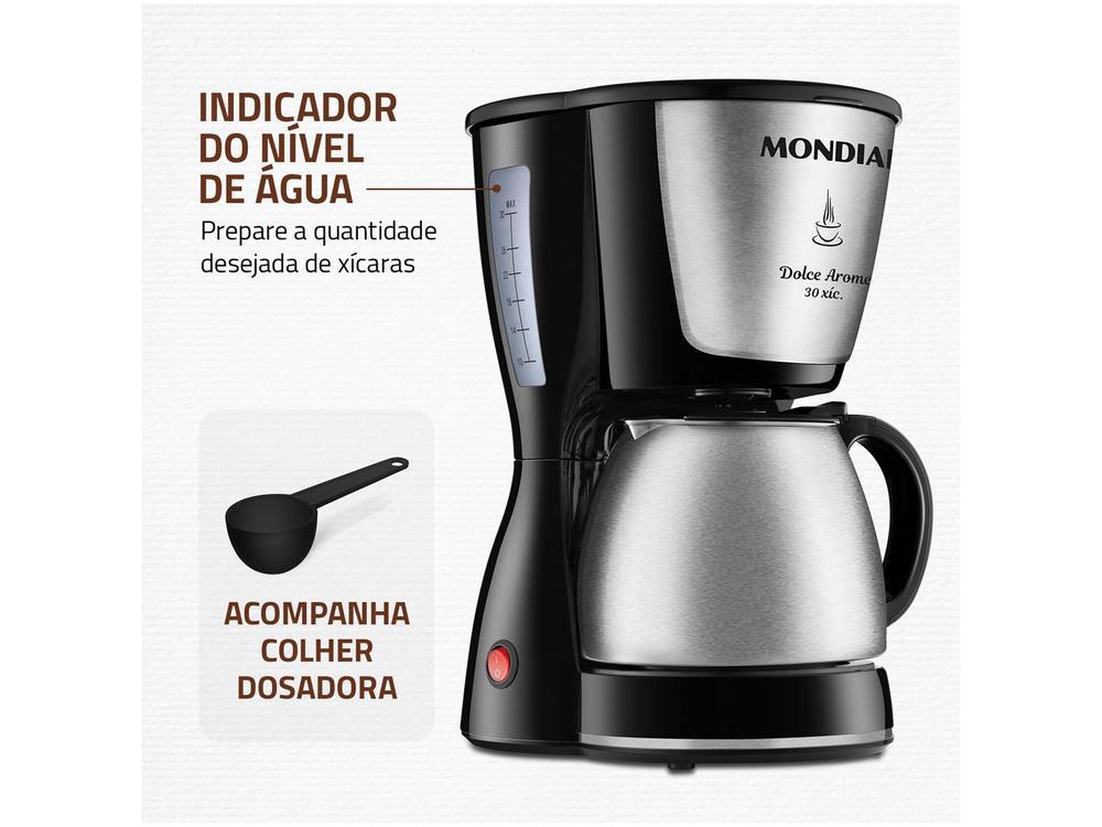 Cafeteira Elétrica Mondial Dolce Arome Jarra Inox - 6
