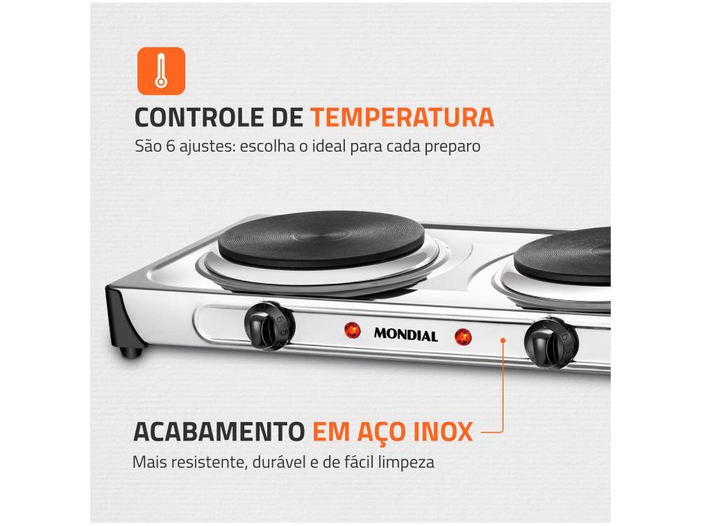 Fogão 2 Bocas Mondial Fast Cook Due - 4