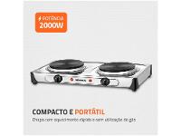 Fogão 2 Bocas Mondial Fast Cook Due - 2