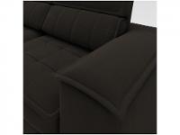 Sofá Retrátil Reclinável 3 Lugares Veludo Joly Cancún Gralha Azul Estofados - 9