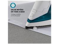 Ferro de Passar Roupa a Vapor e a Seco Mondial F-32 Azul e Branco - 5