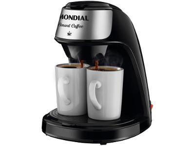 Cafeteira Elétrica Mondial Smart Coffee C-42-2X-BI