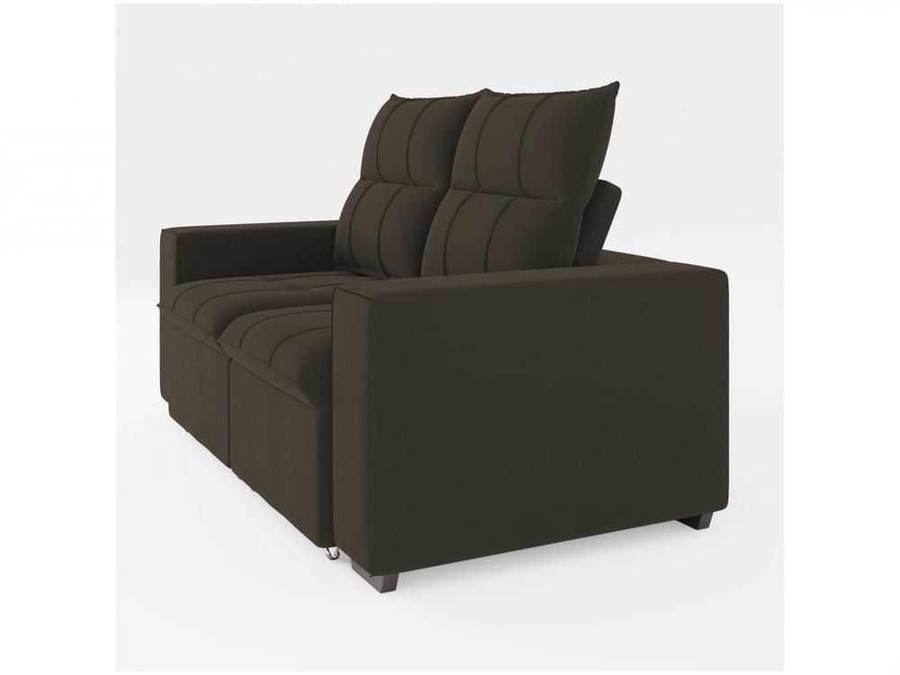 Sofá Retrátil Reclinável 3 Lugares Veludo Miami Gralha Azul Estofados - 7