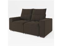 Sofá Retrátil Reclinável 3 Lugares Veludo Miami Gralha Azul Estofados