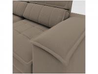 Sofá Retrátil Reclinável 3 Lugares Veludo Joly Cancún Gralha Azul Estofados - 8