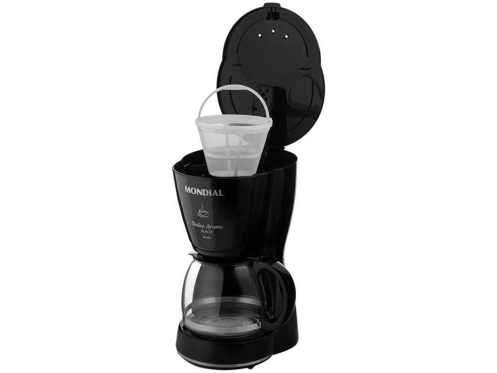 Cafeteira Elétrica Mondial Dolce Arome Black C-30-18X-FB 18 Cafés Preto - 9
