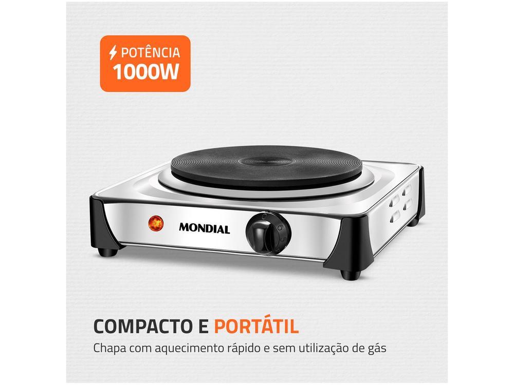 Fogão 1 Boca Mondial Inox Fast Cook - 14