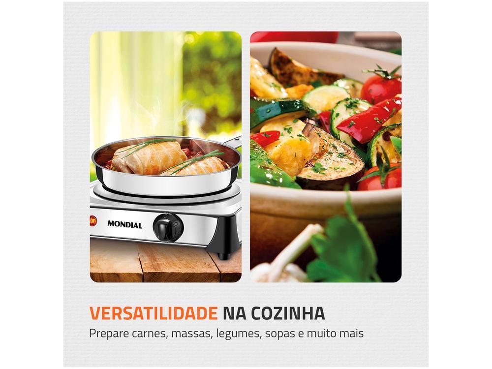 Fogão 1 Boca Mondial Inox Fast Cook - 15