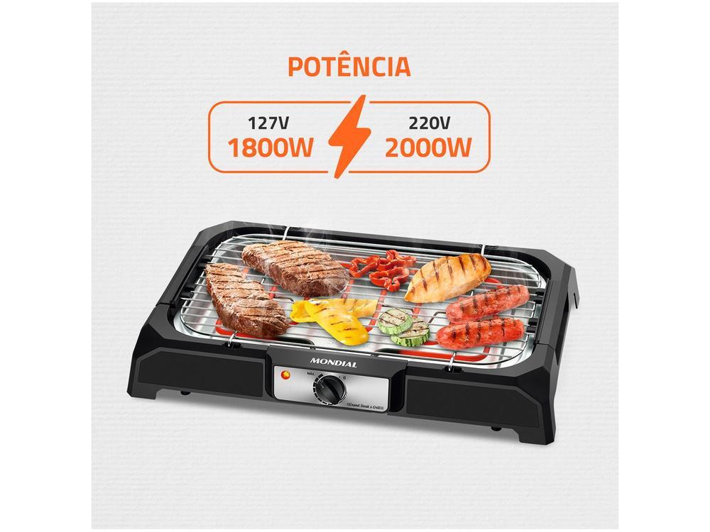 Churrasqueira Elétrica Portátil 2000W Mondial - 3