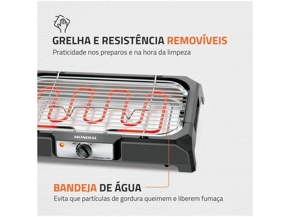 Churrasqueira Elétrica Portátil 2000W Mondial - 6