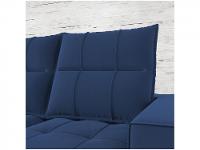 Sofá Retrátil Reclinável 3 Lugares Veludo Miami Gralha Azul Estofados - 9