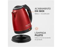 Chaleira Elétrica Mondial Premium CE-06-R Vermelha - 14