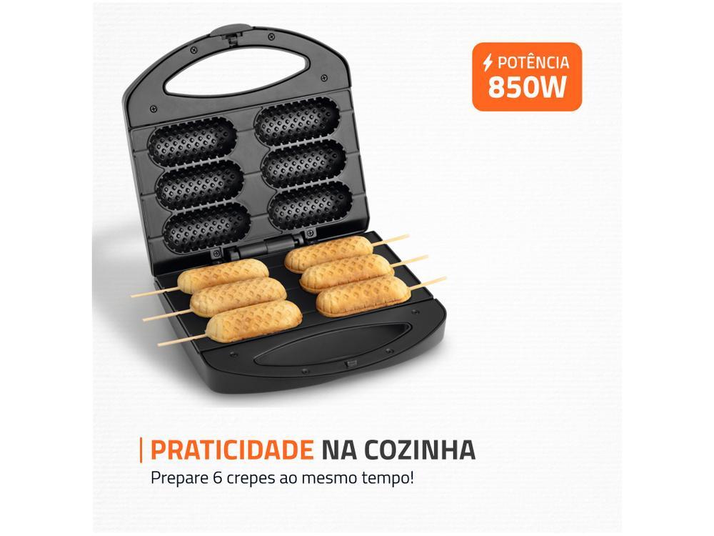 Crepeira Elétrica Mondial Pratic Crepe & Hot Dog - 10