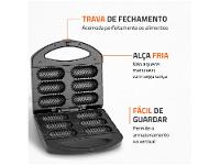 Crepeira Elétrica Mondial Pratic Crepe & Hot Dog - 12