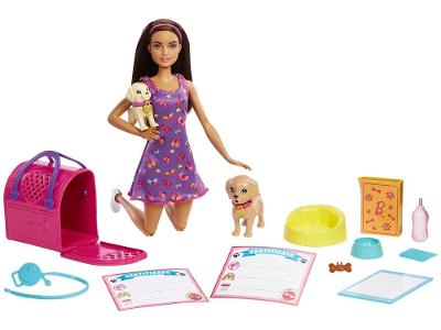 Barbie Adota um Cachorrinho Vestido Roxo