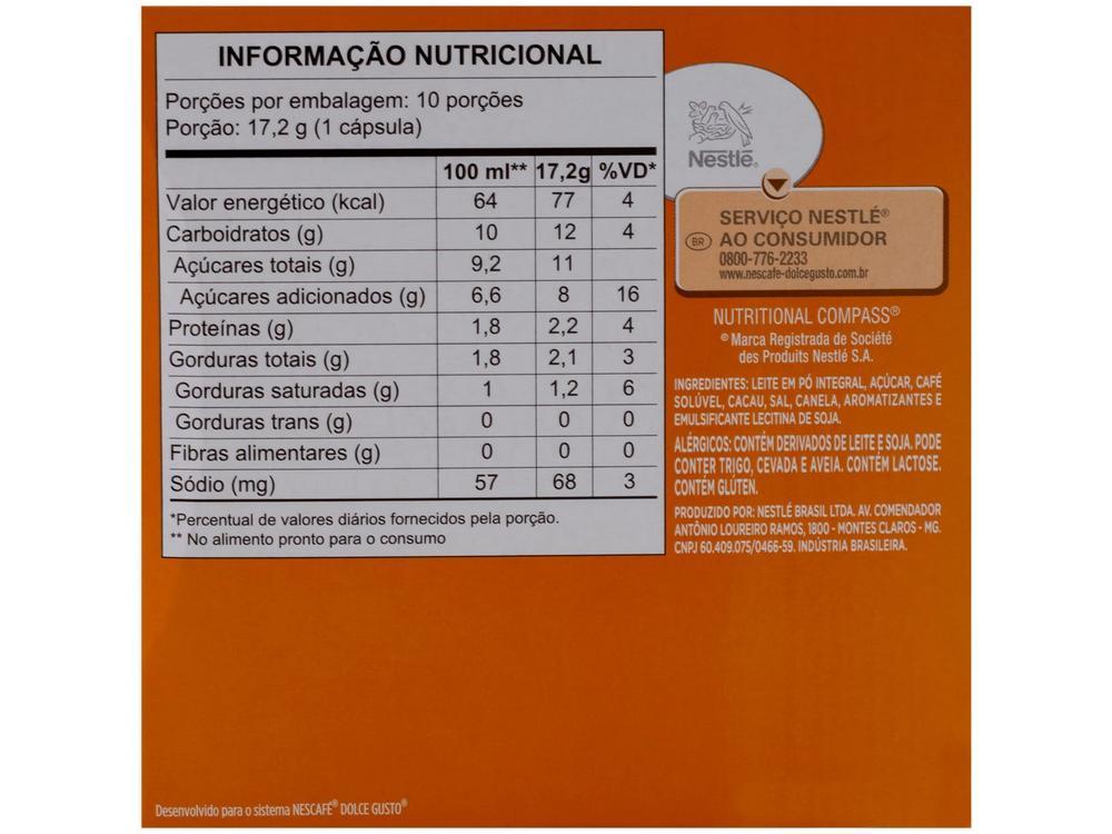Cápsula Nescafé Dolce Gusto Mochaccino Canela 10 Cápsulas - 16