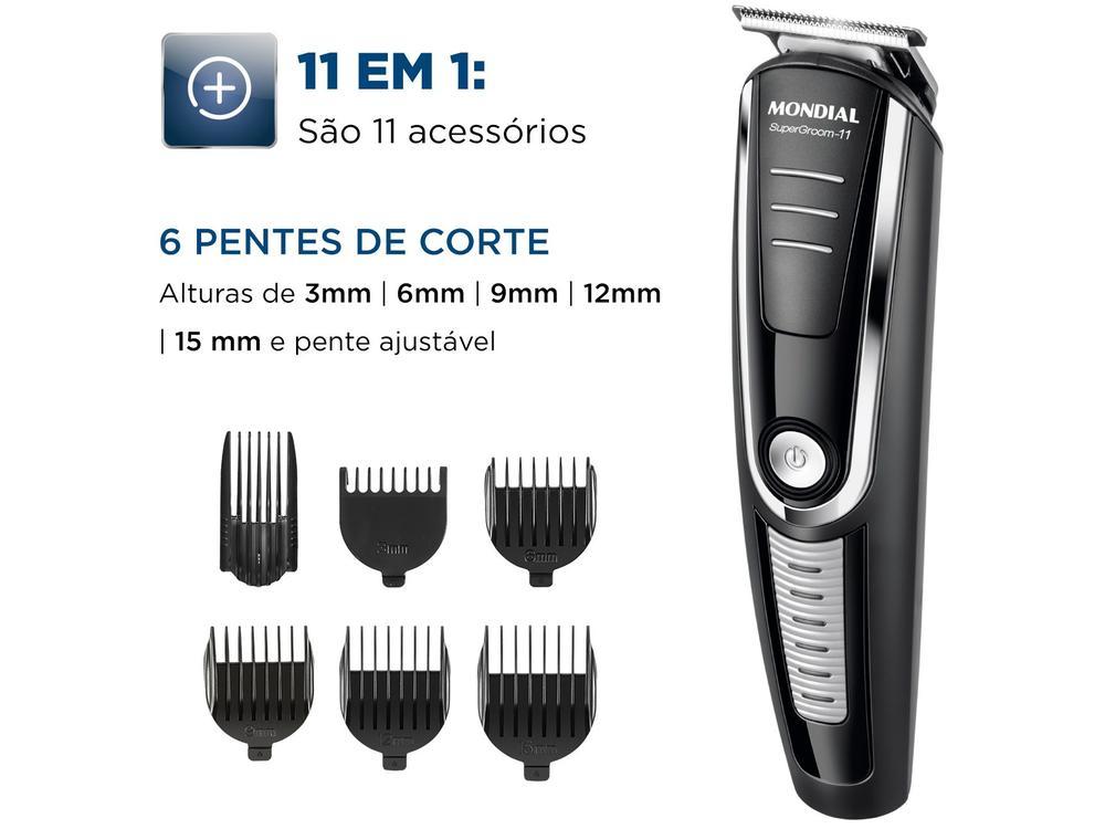 Aparador de Pelos Mondial Super Groom 11 em 1 - 12